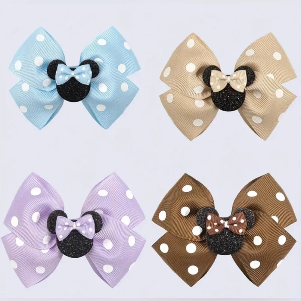 NIB Minnie 4pc Hair Clip Set